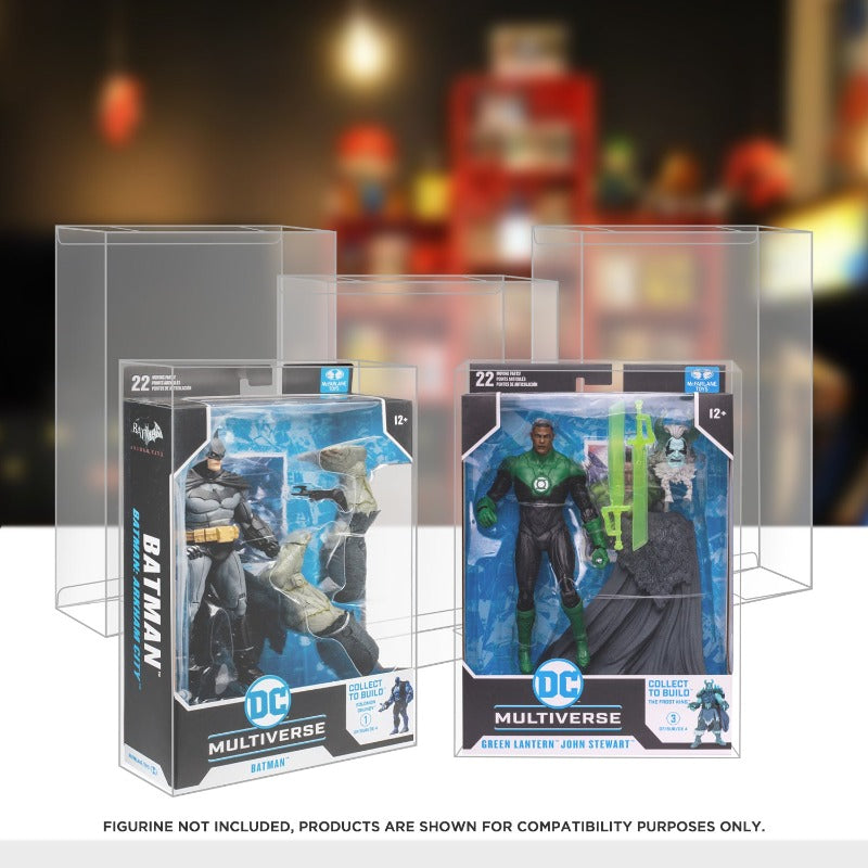 DC Multiverse McFarlane Toys 7" EVORETRO PET Étui pour figurine articulée - Lot de 10