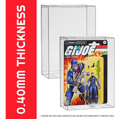 EVORETRO Présentoir pour Figurines d'Action Star Wars et GI Joe sous Blister 3,75'' Profondeur 44MM - Lot de 10