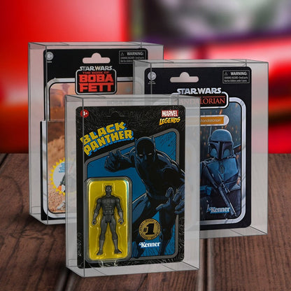 EVORETRO Présentoir pour Figurines d'Action Star Wars et GI Joe sous Blister 3,75'' Profondeur 44MM - Lot de 10