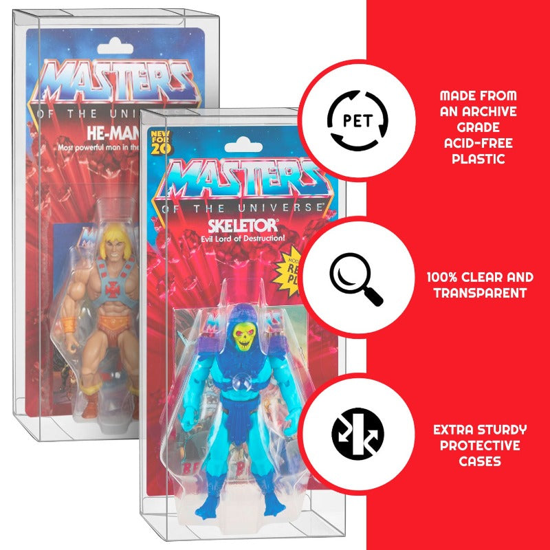 MOTU Origins Power Posing (Carded) Box - EVORETRO PET Protector 0.40MM - Pack of 10