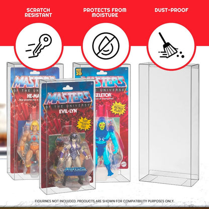 MOTU Origins Power Posing (Carded) Box - EVORETRO PET Protector 0.40MM - Pack of 10