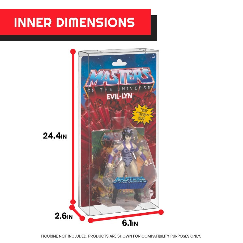 MOTU Origins Power Posing (Carded) Box - EVORETRO PET Protector 0.40MM - Pack of 10