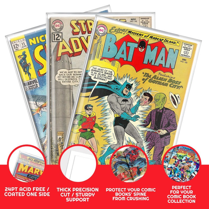 Comic Backer Boards for Silver Age Comic - Backboard 24PT
