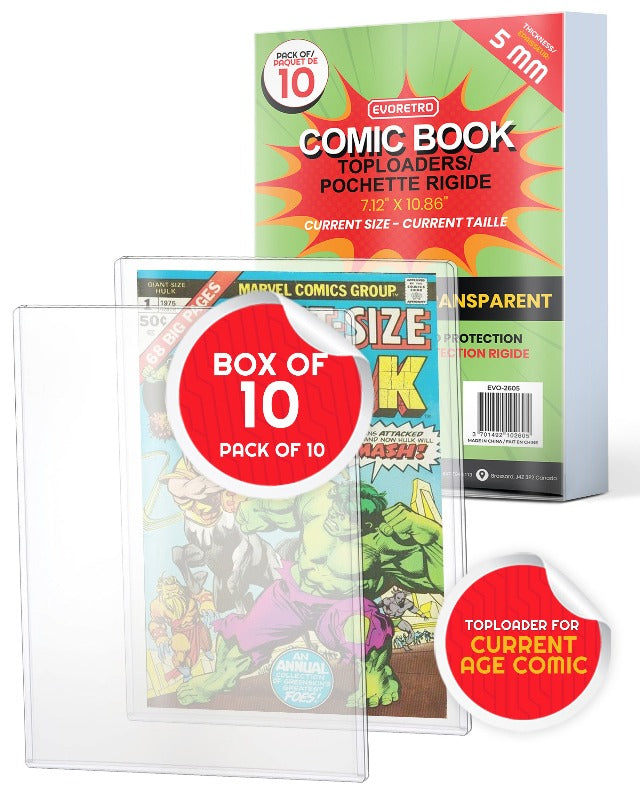 Comic Book Top Loader for Current Age Comics
