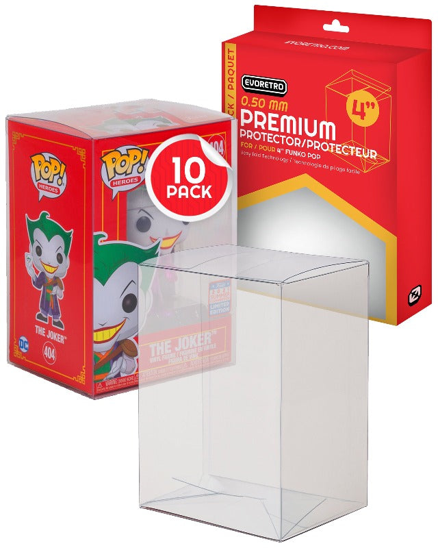 Protecteur en plastique EVORETRO PREMIUM Funko Pop pour figurines de 4 pouces, 0,50MM