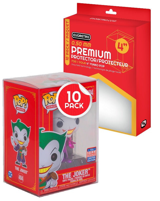 Protecteur en plastique EVORETRO PREMIUM Funko Pop pour figurines de 4 pouces, 0,50MM