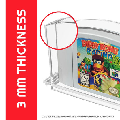 Boîtier en acrylique pour cartouche N64 Nintendo 64 (lot de 2)