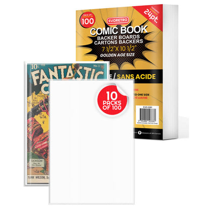 Dos de protection pour bandes dessinées de l'âge d'or (taille)