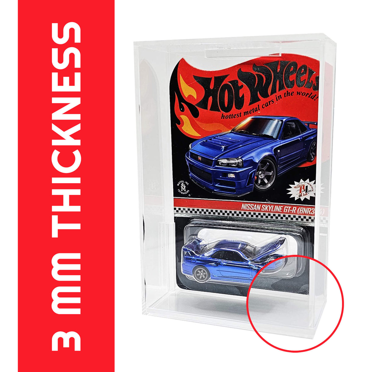 EVORETRO Acrylic Hot Wheels Mainline Protectors - 2 Pack