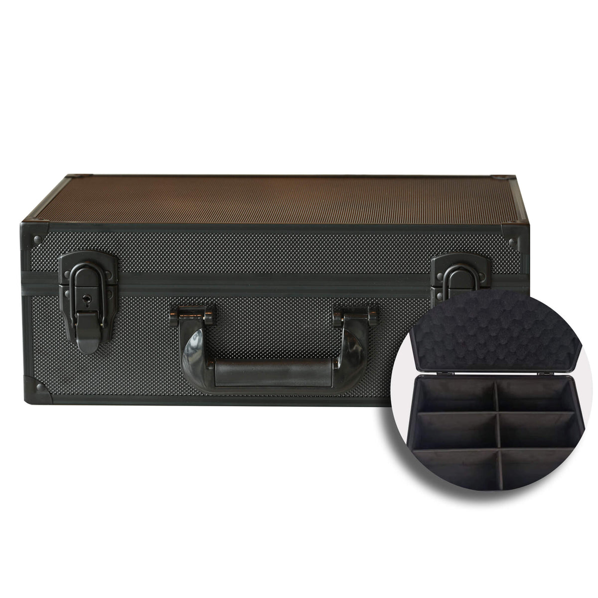 EVORETRO Toploader Card Storage Box for 140 Magnetic Case & 600 Toploader Combination Lock