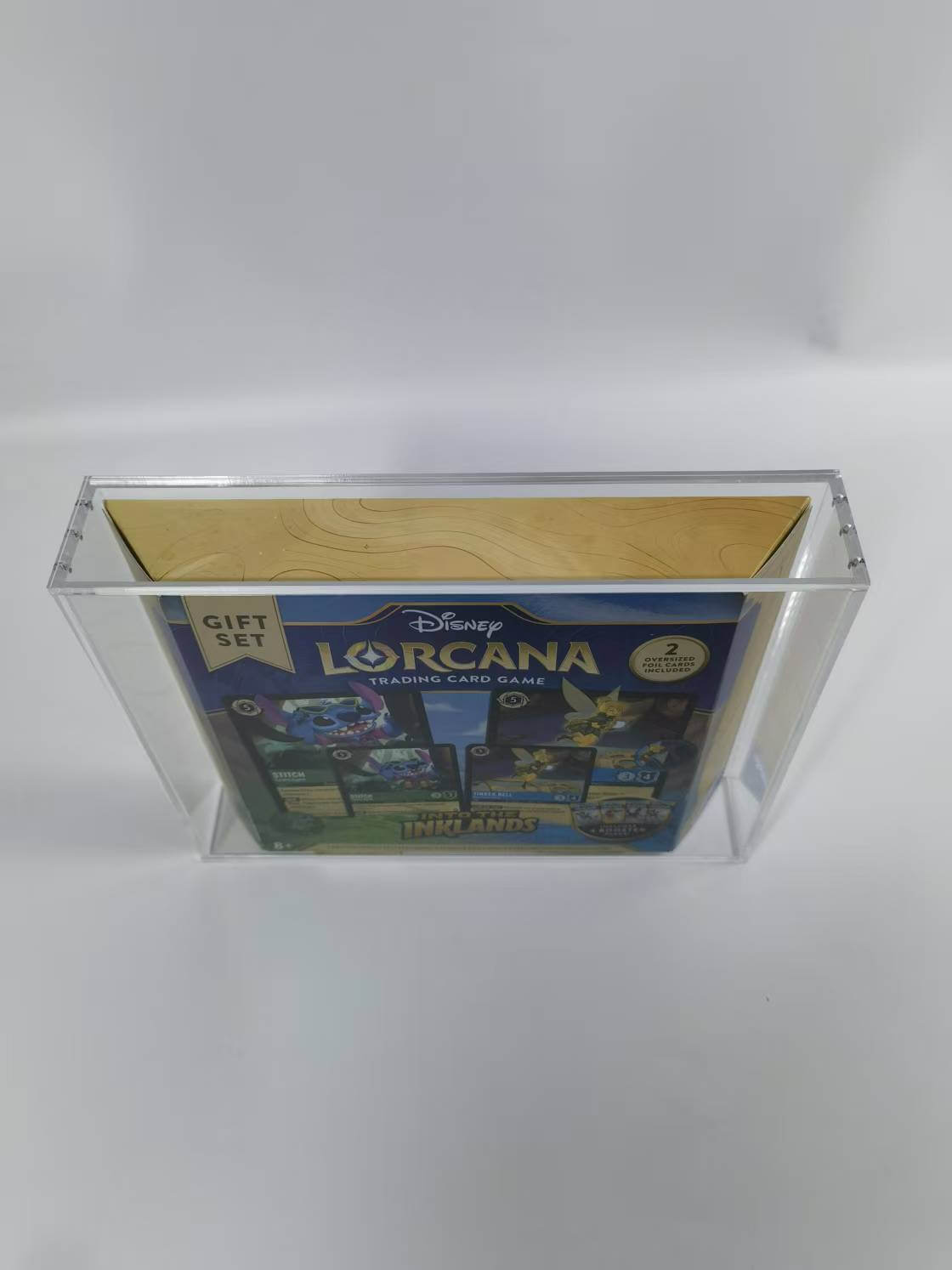 1x Lorcana Gift Set EVORETRO Display Case – 5mm Acrylic, Magnetic Lid