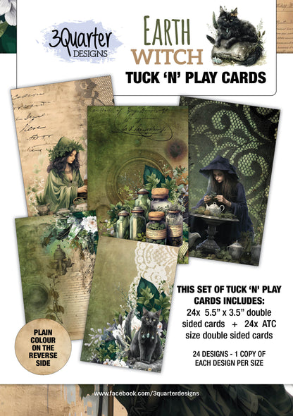 3Quarter Designs Earth Witch - Tuck N Play Cards