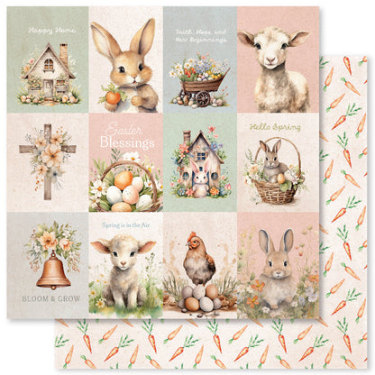 Collection de papiers Easter Village 6 x 6 34038