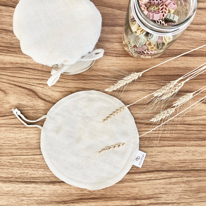 Linen Jar and Bowl Cover