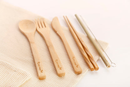 Natural Bamboo Cutlery Set