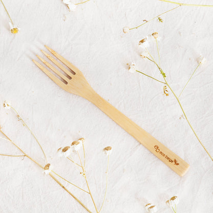 Fourchette en bambou naturel