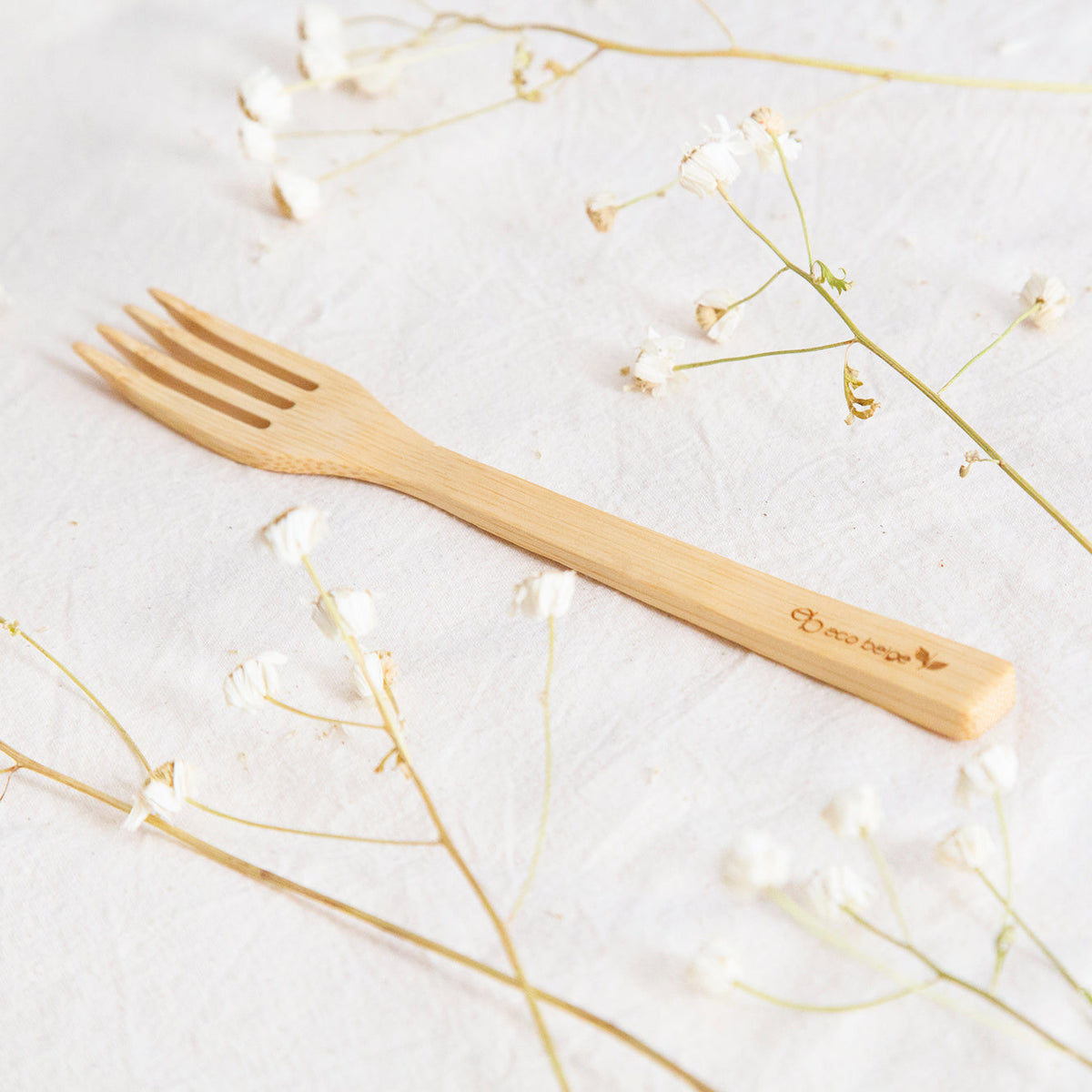 Fourchette en bambou naturel