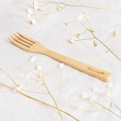 Fourchette en bambou naturel