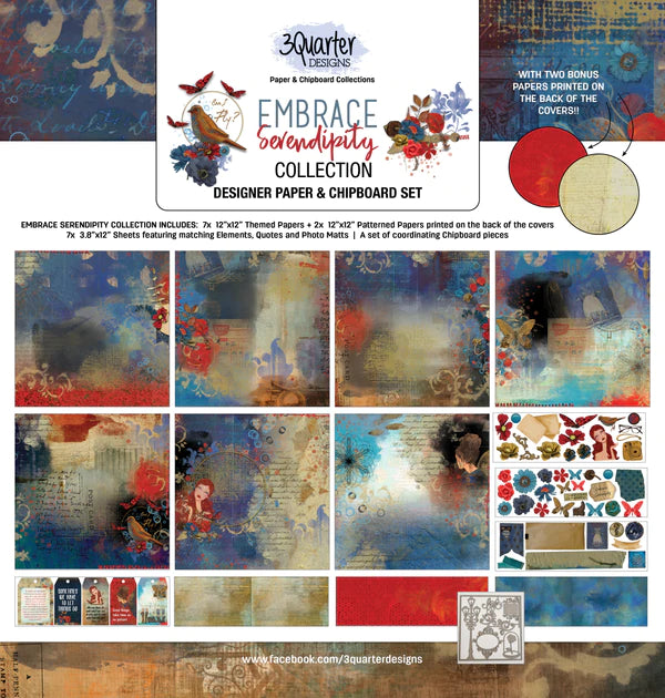 3Quarter Designs - Collection de scrapbooking - Embrassez la sérendipité