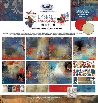 3Quarter Designs - Collection de scrapbooking - Embrassez la sérendipité