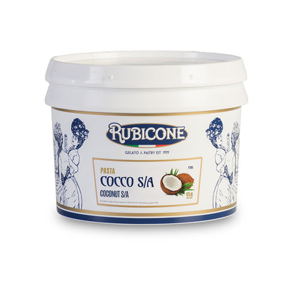 Coconut S/A Paste (Without alcohol) - Gelato Pastes - 3 KG Bucket - Rubicone Canada - Ships Free Within Canada on Orders Above CAD $199