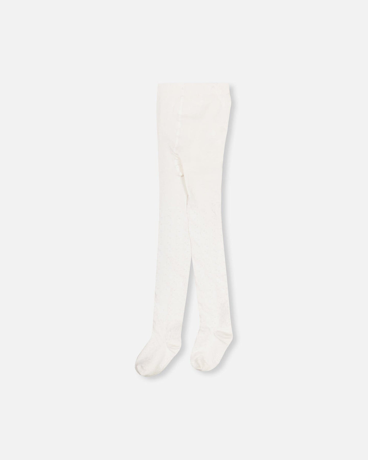 Collants torsadés blanc cassé