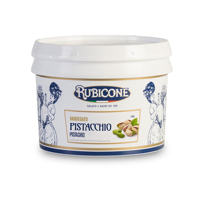 Pistachio Sundae Dessert Topping - 3 KG Bucket - Pistachio Variegate - Rubicone Canada - Made in Italy - Ships Free Within Canada on Orders Above CAD $199