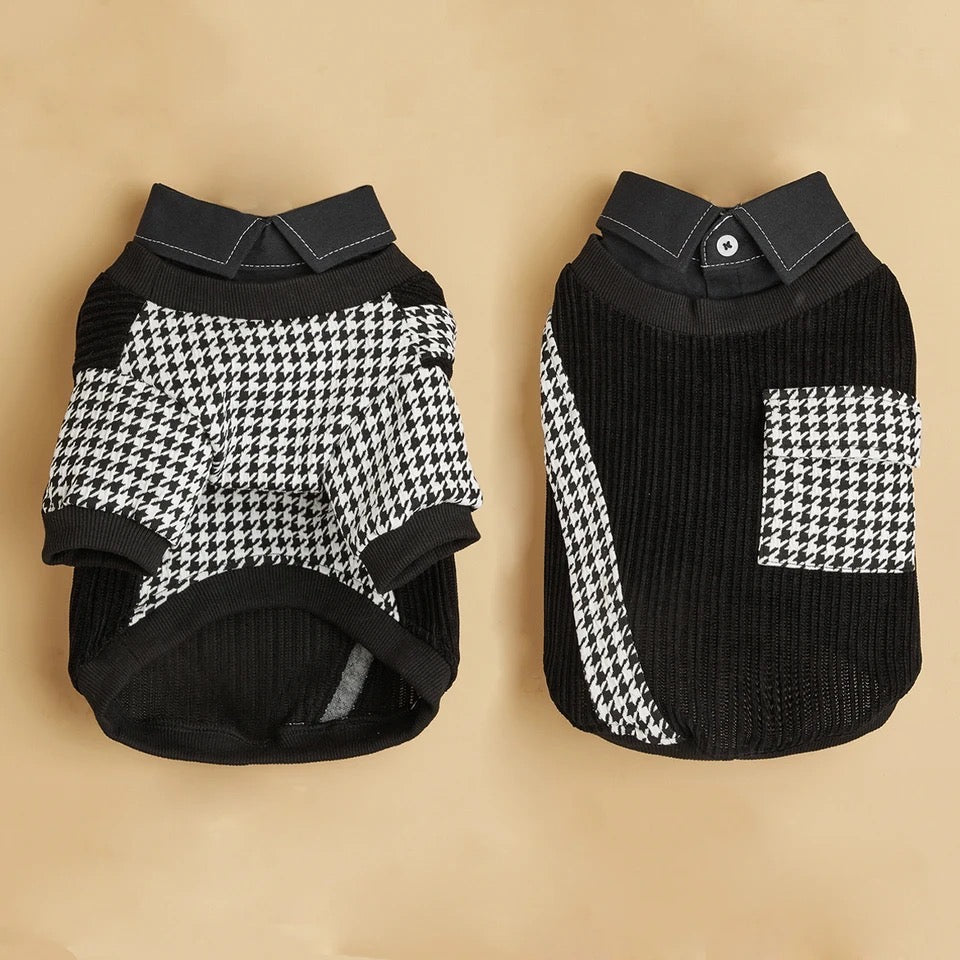 Chemise pour chien London | Chemise à carreaux pour chien