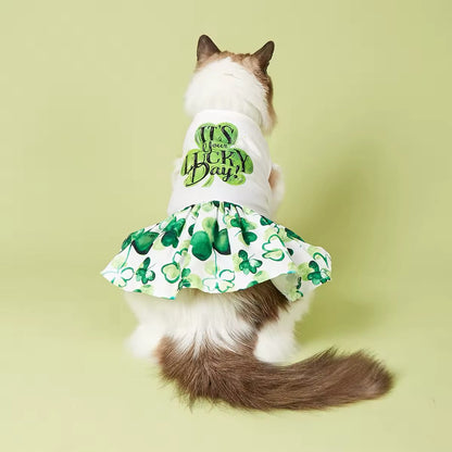 Robe « C'est votre jour de chance » – Robe pour chien de la Saint-Patrick