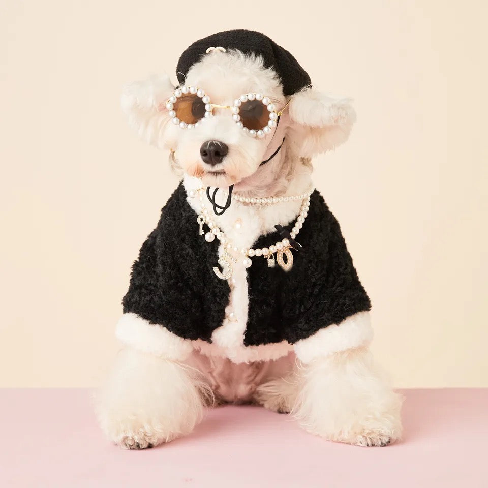 Coco Chewnel Cozy Dog Cardigan | Soft Winter Dog Sweater
