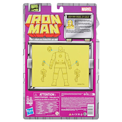 Marvel Legends Series Iron Man (Modèle 01 - Or)