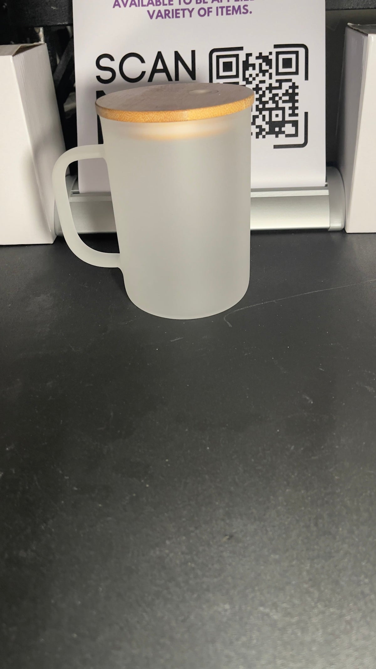 Mug en verre vierge Jelly Libby 10oz - Personnalisable avec du vinyle et du UV DTF