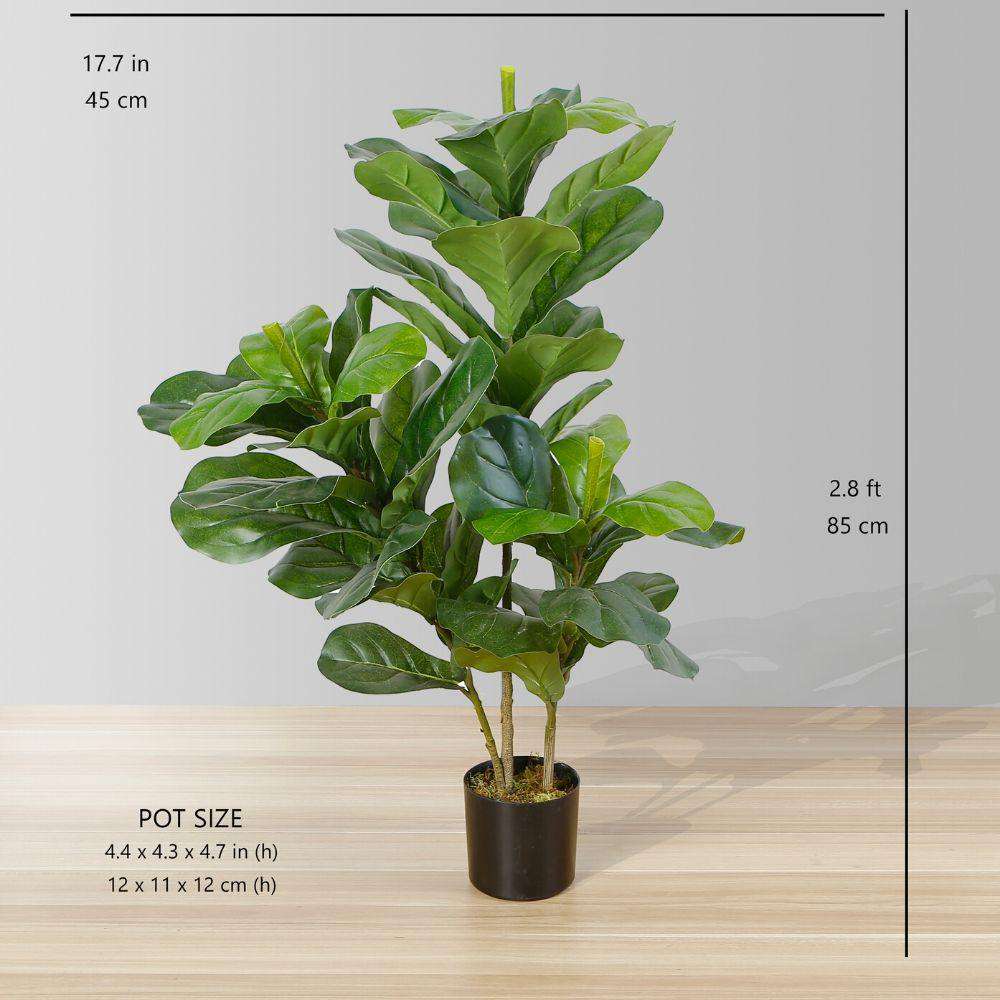 Fafa Plante artificielle en pot Ficus lyrata (Plusieurs tailles)