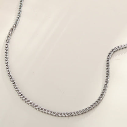 FARAH 16" : Collier Chaîne Maille Cubaine Argent