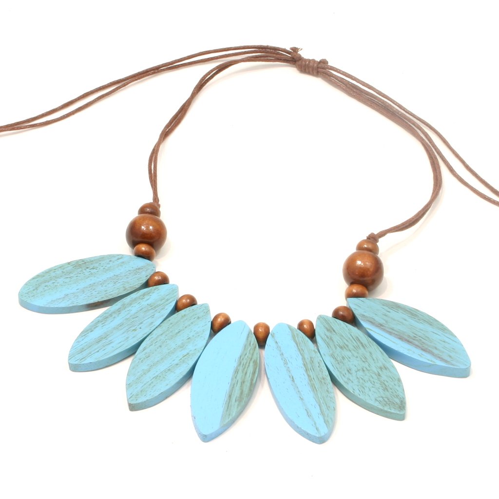 Collier Pétale en Bois