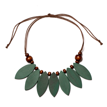 Collier Pétale en Bois