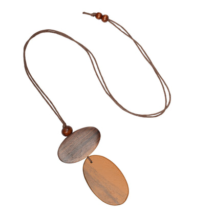 Pendentif double ovale