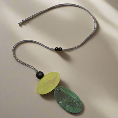 Pendentif double ovale