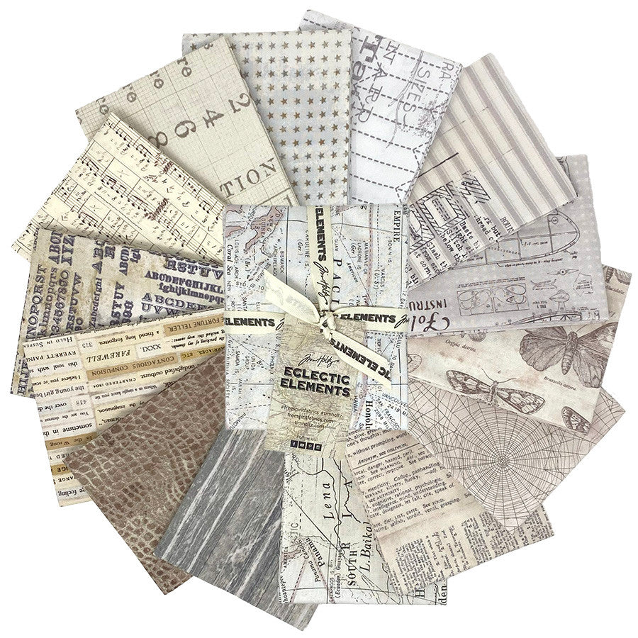 Tim Holtz - Eclectic Elements - Low Volume - FQ Bundle (14pc)