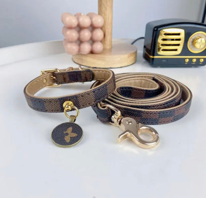 Ensemble collier et laisse Gigi | Tenue de promenade pour chien