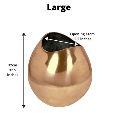 Fina - Brass Floor Planter (Multiple Sizes)