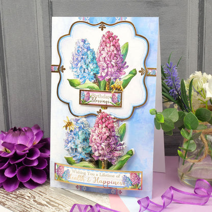 En Pleine Fleur – Set Déco-Large Plaisirs Floraux – Jacinthe Céleste