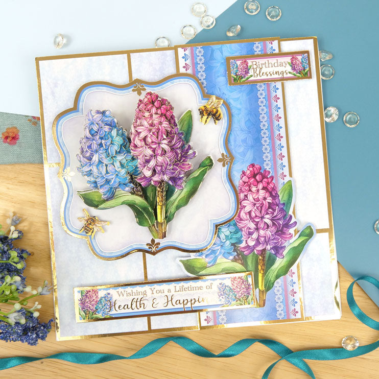 En Pleine Fleur – Set Déco-Large Plaisirs Floraux – Jacinthe Céleste