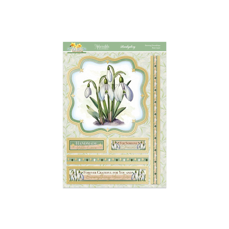 En Pleine Fleur – Set Déco-Large Douceurs Florales – Magnifiques Perce-neige