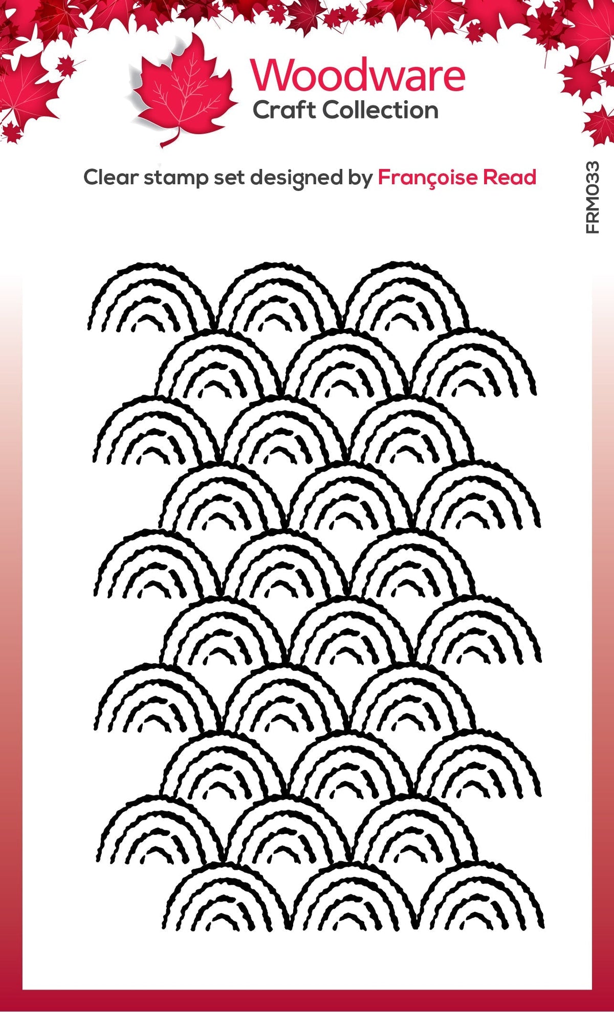 Woodware Clear Singles Arches 3.8 in x 2.6 in Stamp