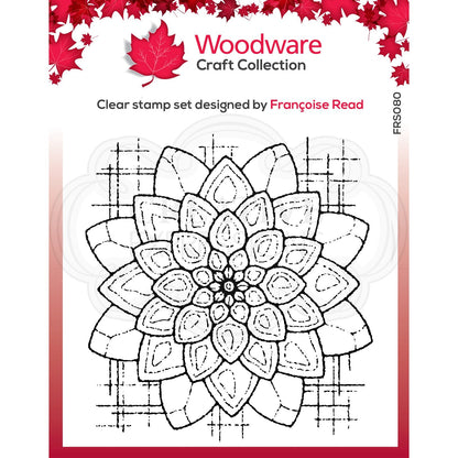 Tampon Woodware Clear Singles Blossom 4 po x 4 po