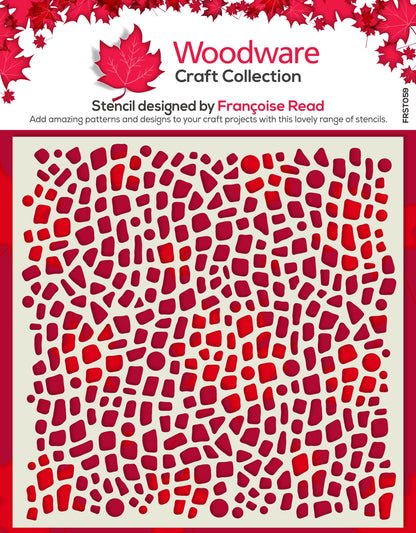 Pochoir Woodware Pebble Dash 15 x 15 cm