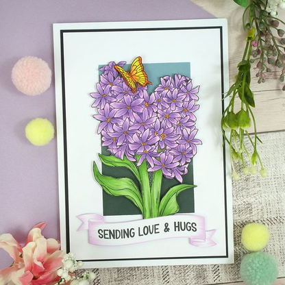 For the Love of Stamps - Sweet Hyacinths