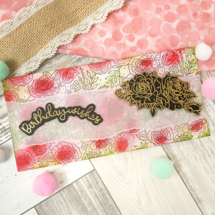 For the Love of Stamps - A Circle of Roses