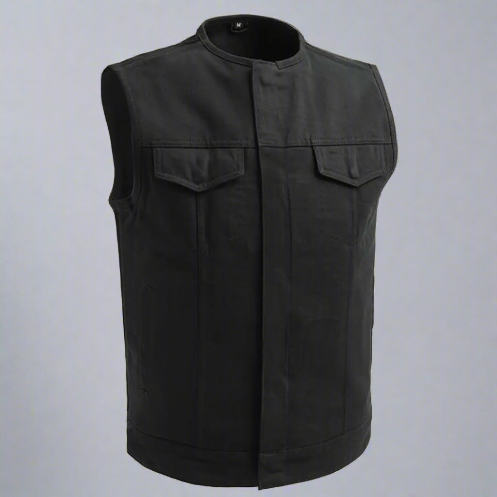 Gilet de moto en sergé First MFG Co. pour hommes